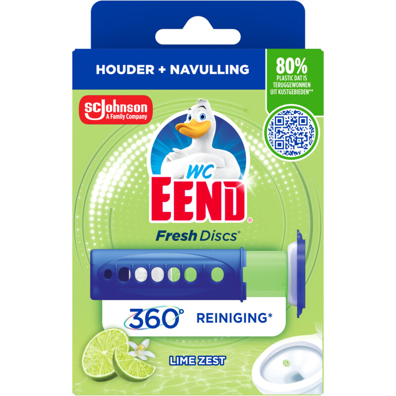 Een afbeelding van WC-Eend Fresh discs lime zest houder