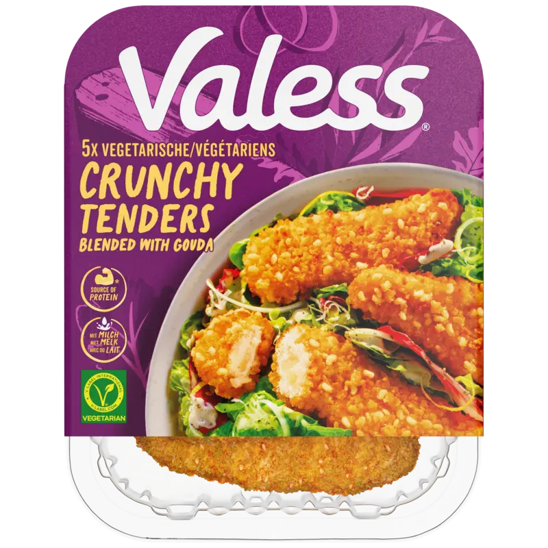 Crunchy Tenders blended with cheese