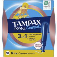 Een afbeelding van Tampax Tampons compak pearl regular