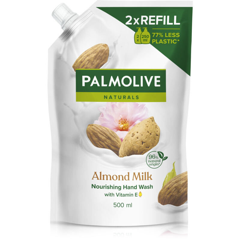 Een afbeelding van Palmolive Almond en melk navulling