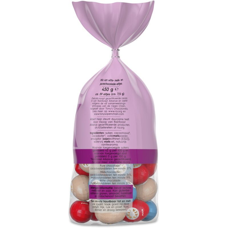 Een afbeelding van Delicata Paaseitjes melk-wit-puur-mix