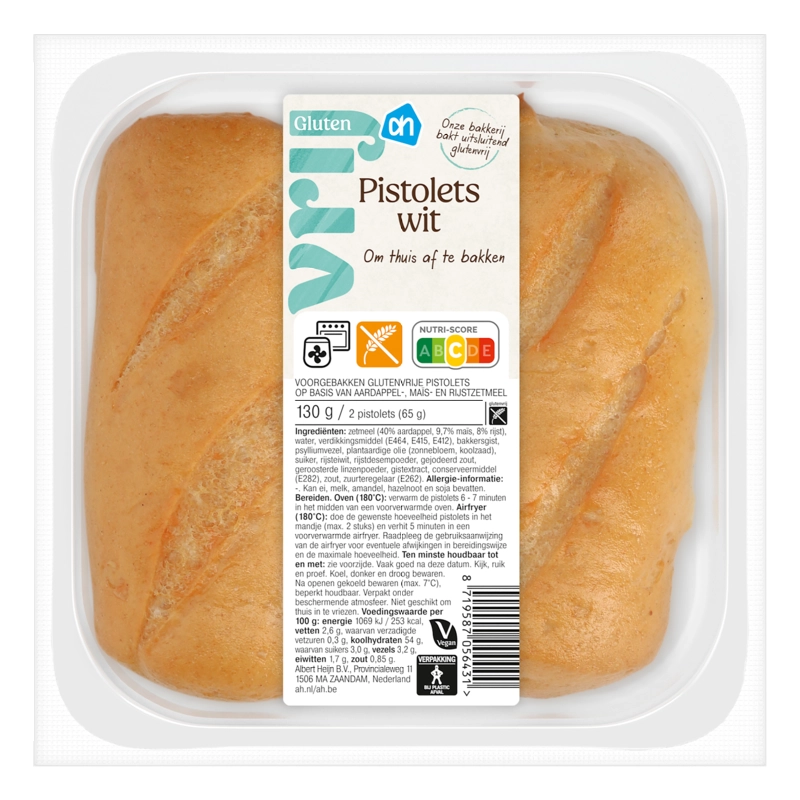 AH Glutenvrij Pistolets wit