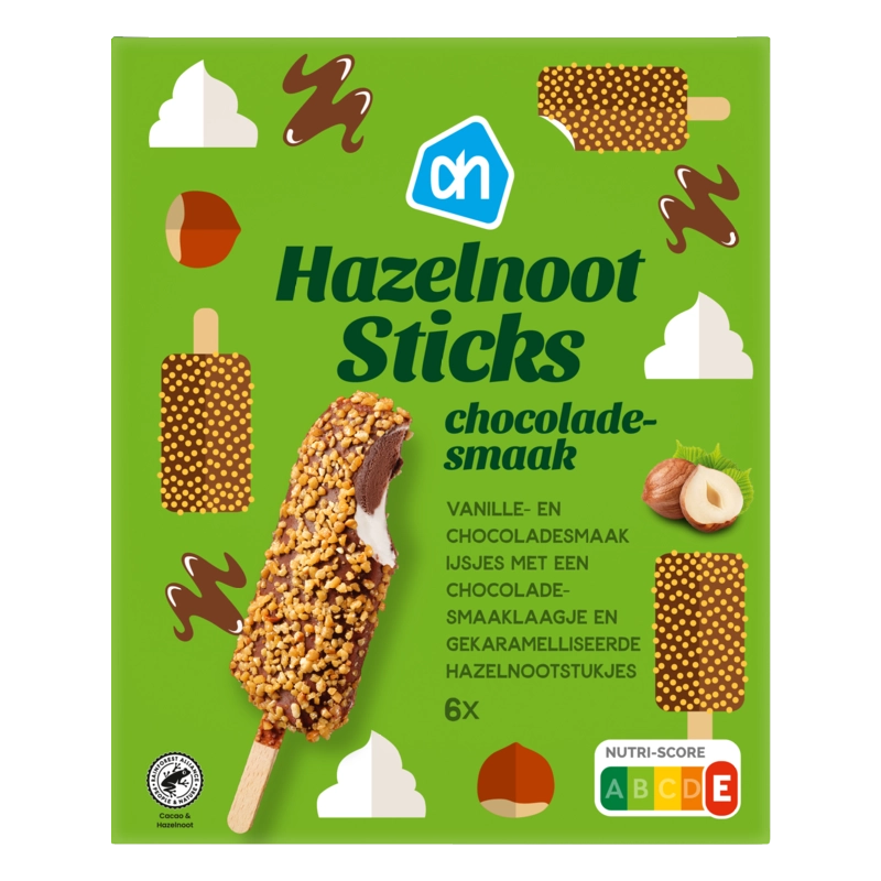 AH Hazelnoot sticks chocoladesmaak