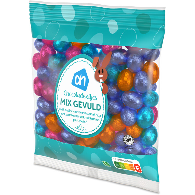 Een afbeelding van AH Chocolade eitjes mix gevuld