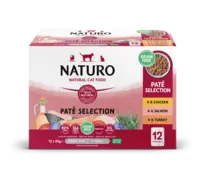Naturo Pate selection chicken, salmon, turkey