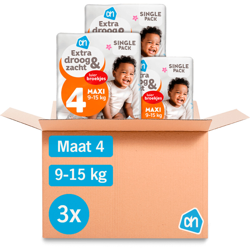 Een afbeelding van AH EDEZ luierbroekjes maat 4 3-pack