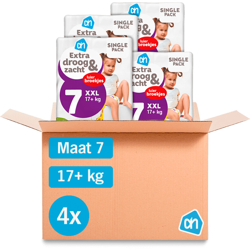 Een afbeelding van AH EDEZ luierbroekjes maat 7 4-pack