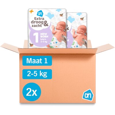 pdp-image-AH EDEZ open luiers maat 1 newborn 2-pack