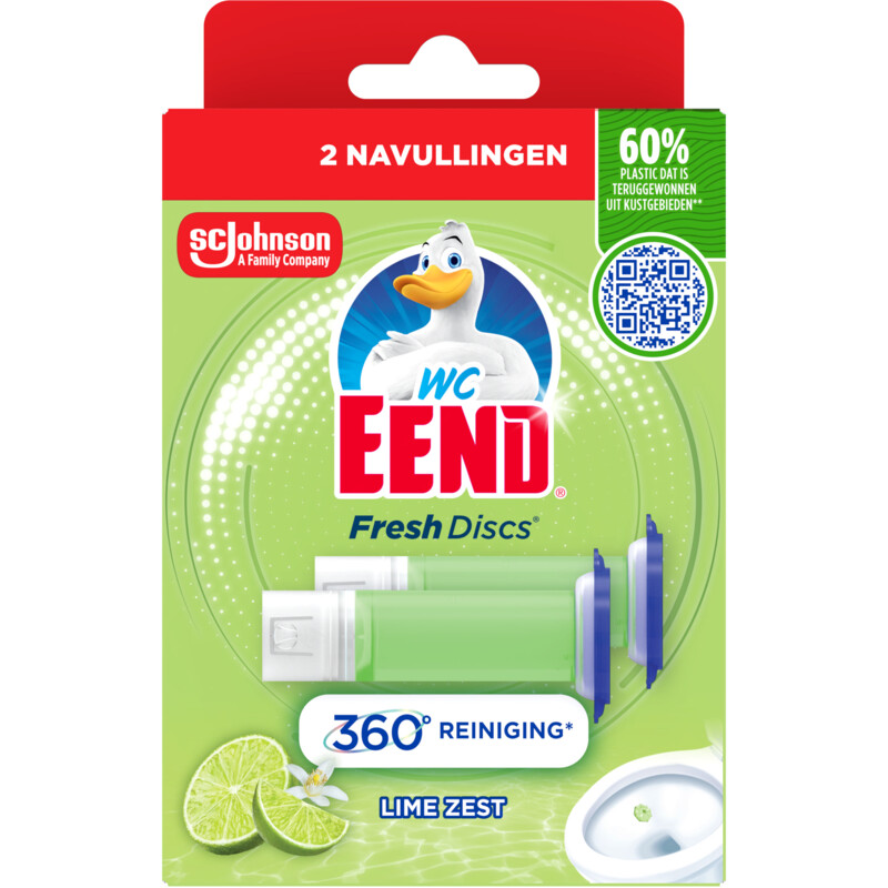 Een afbeelding van WC-Eend Fresh discs lime zest navul
