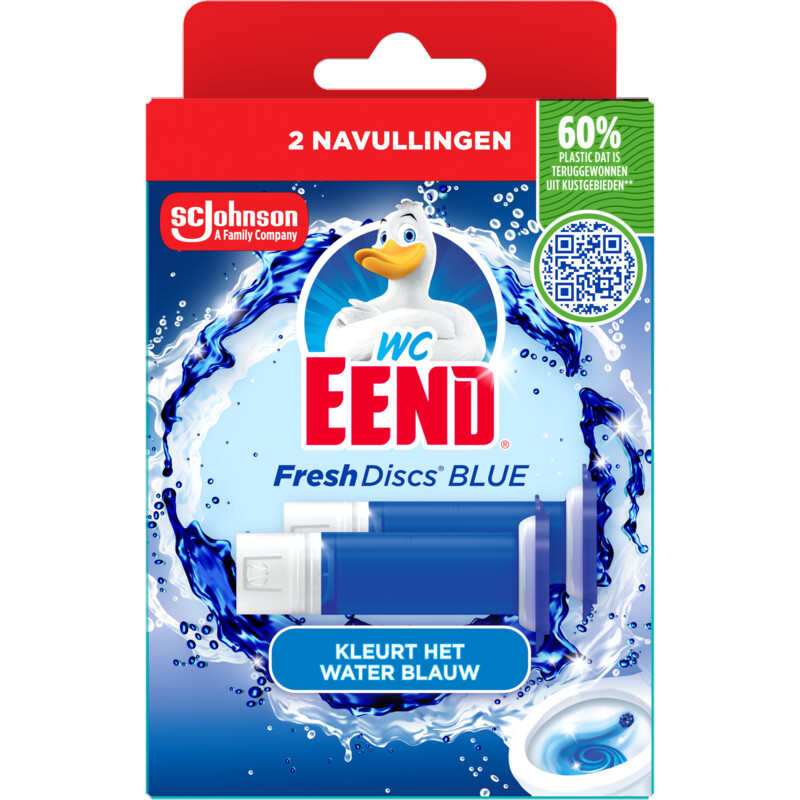 Een afbeelding van WC-Eend Fresh discs coloring bluing navulling