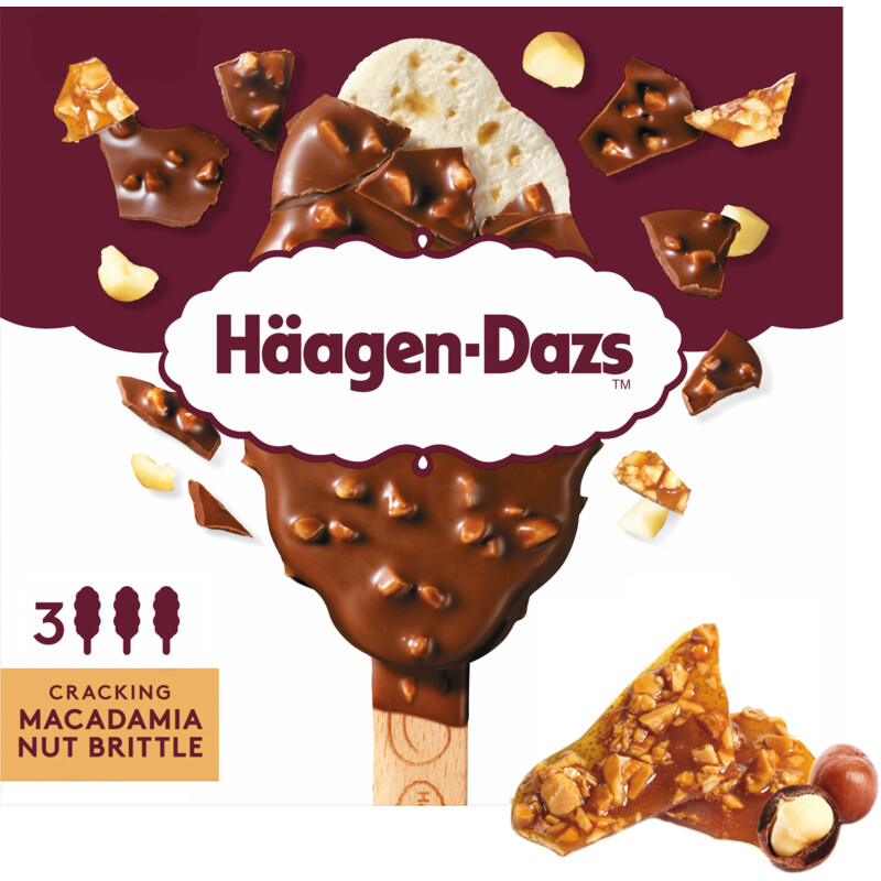 Een afbeelding van Häagen-Dazs Cracking macadamia nut brittle