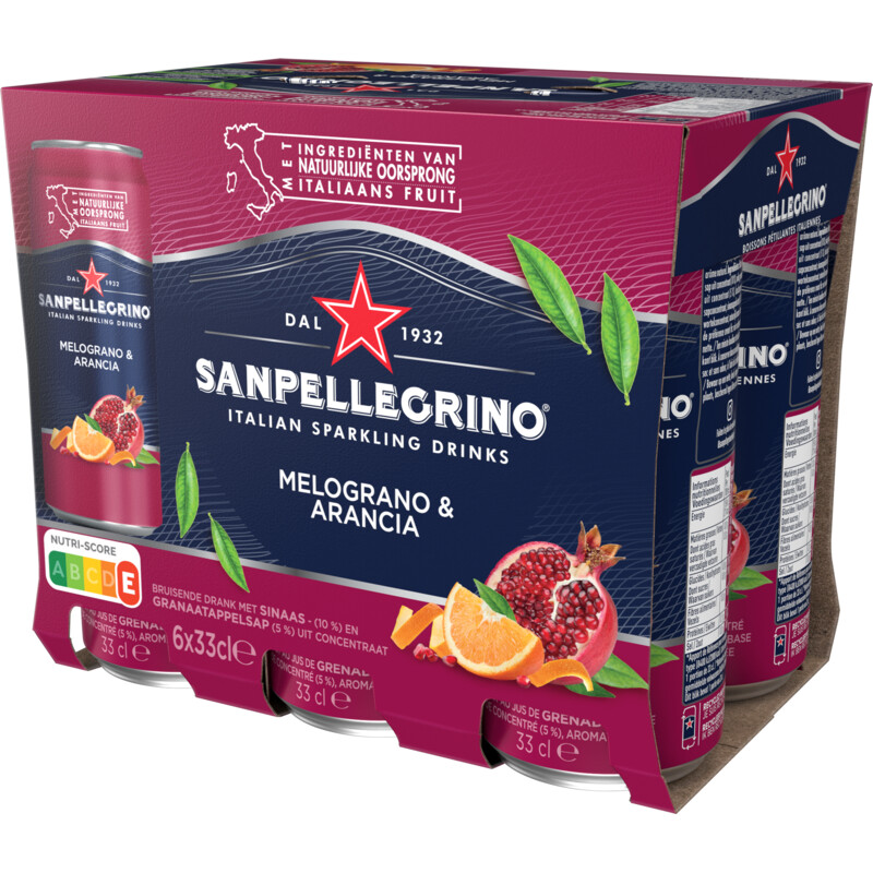 Een afbeelding van S. Pellegrino Melograno & arancia 6-pack