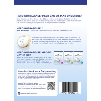 pdp-image-Hero Nutrasense 1 volledige zuigelingenvoeding 0-6m