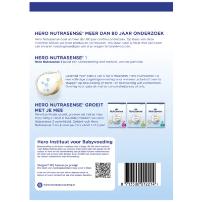 pdp-image-Hero Nutrasense Volledige zuigelingenvoeding 0-6m