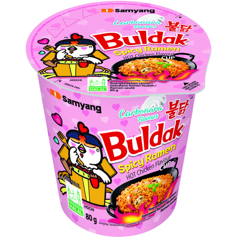 Een afbeelding van Samyang Buldak spicy ramen carbonara