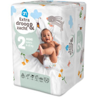 Een afbeelding van AH Extra droog en zacht luiers maat 2