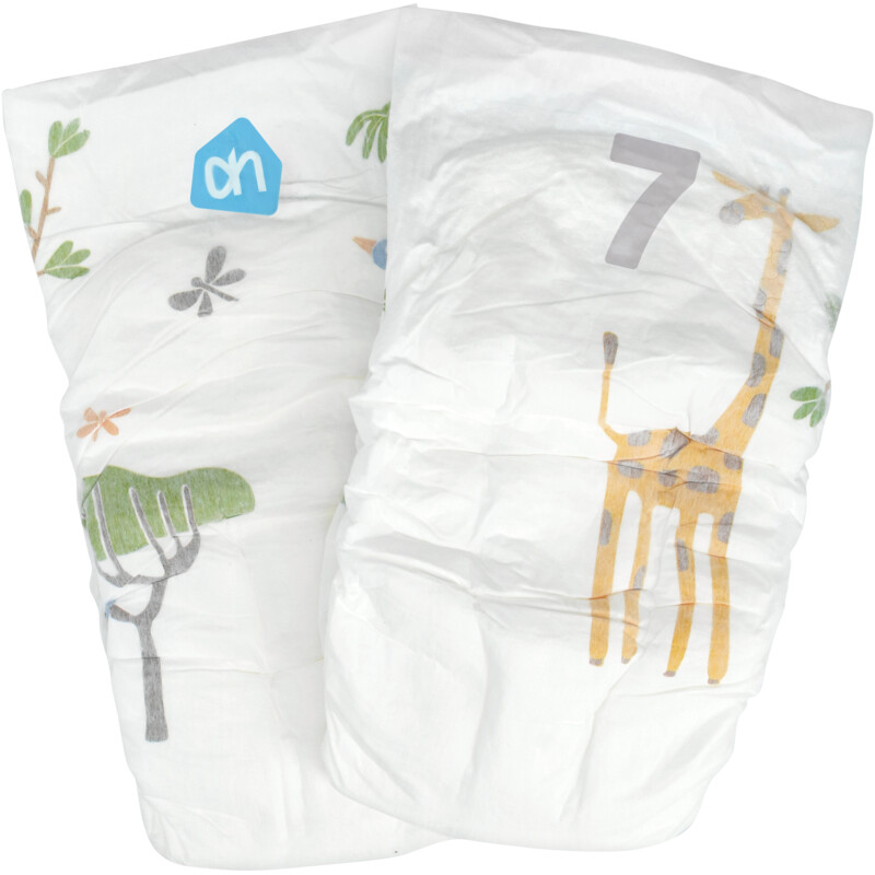 Een afbeelding van AH Extra droog en zacht luiers maat 7