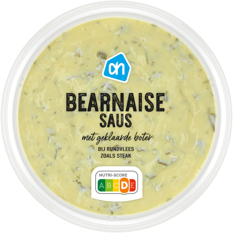 Een afbeelding van AH Bearnaisesaus met puur geklaarde boter