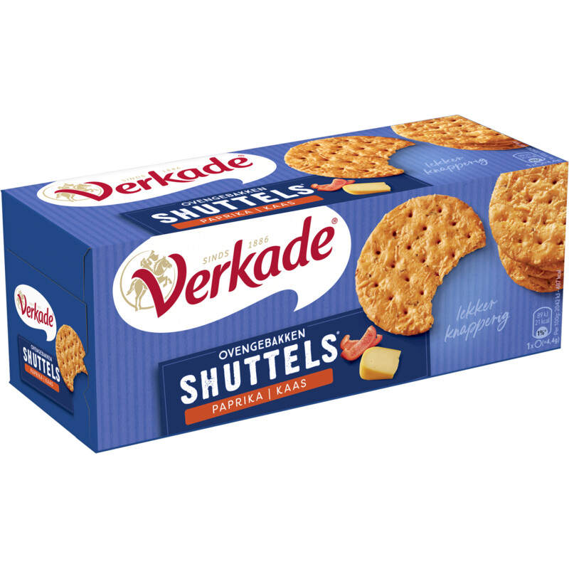 Een afbeelding van Verkade Ovengebakken shuttels paprika & kaas