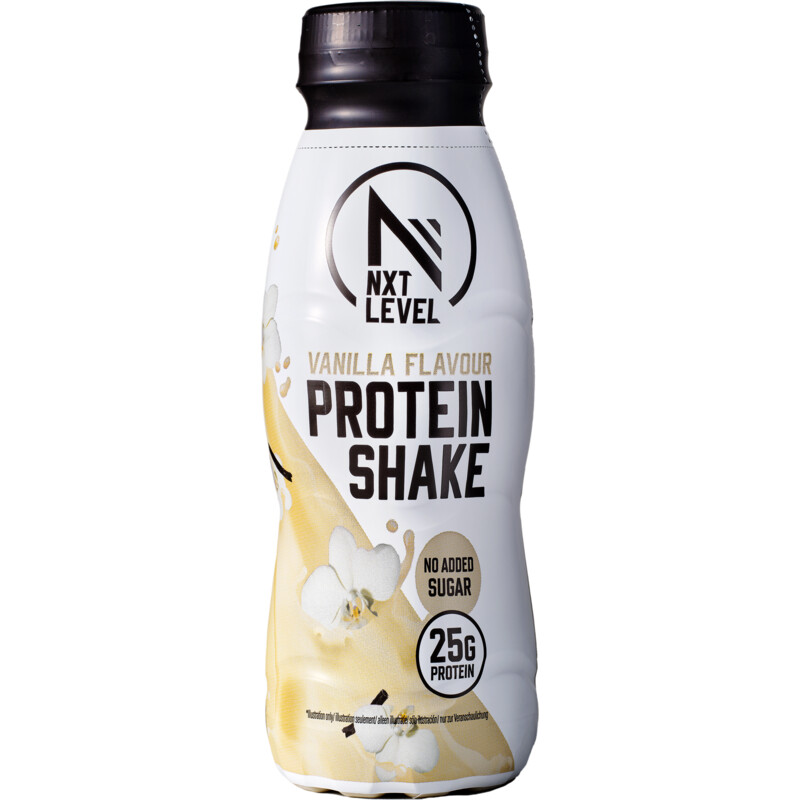 Een afbeelding van NXT Level Protein shake vanilla flavour