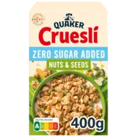Quaker Cruesli zero sugar added nuts & seeds