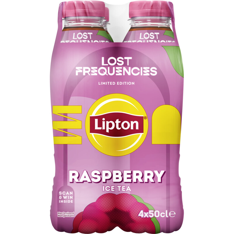 Een afbeelding van Lipton Ice tea raspberry 4-pack