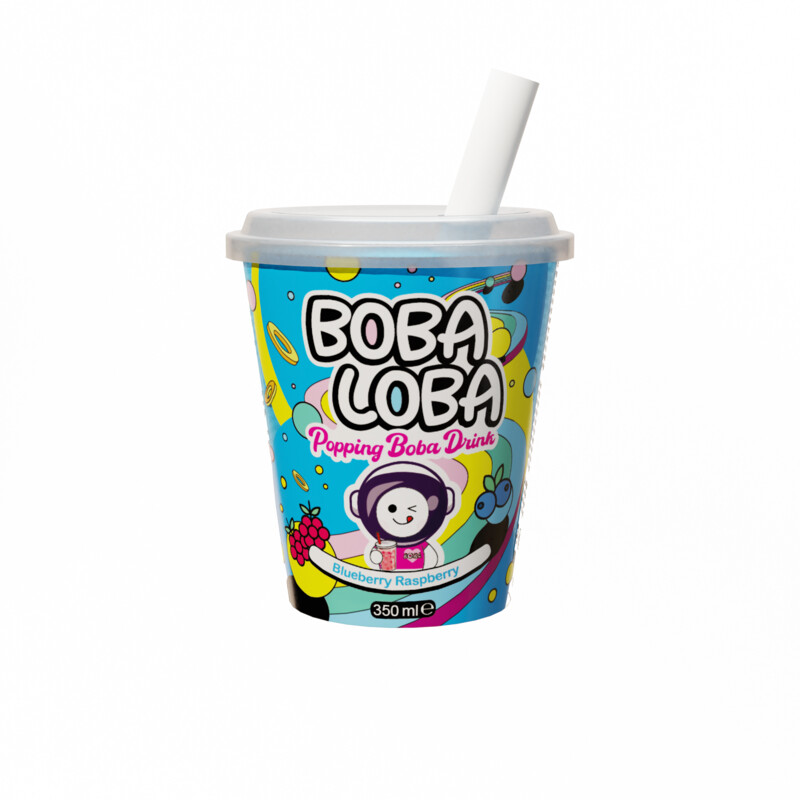 Een afbeelding van Boba Loba Blauwe bes framboos