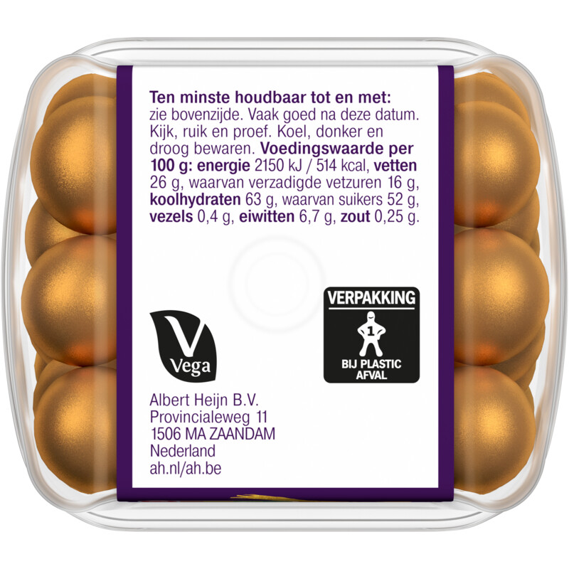 Een afbeelding van AH Excellent Crunch parels goud