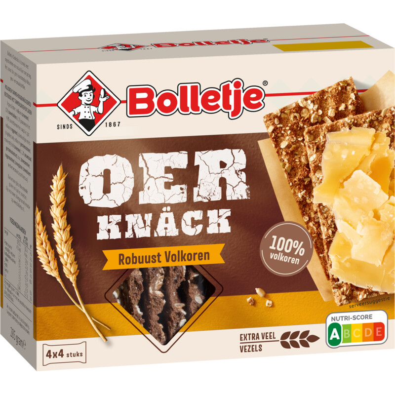 Een afbeelding van Bolletje Oerknack Robuust Volkoren