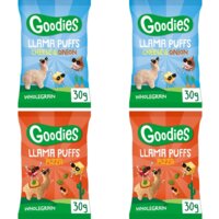 Een afbeelding van Goodies Snacks llama variatiepakket 3+ jaar