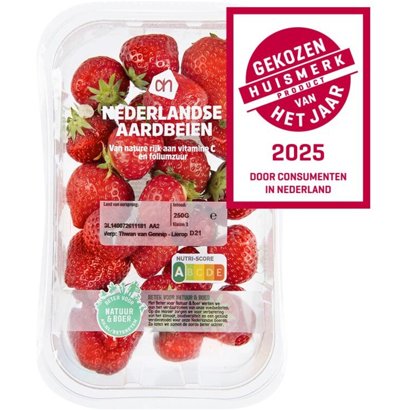 Een afbeelding van AH Nederlandse aardbeien
