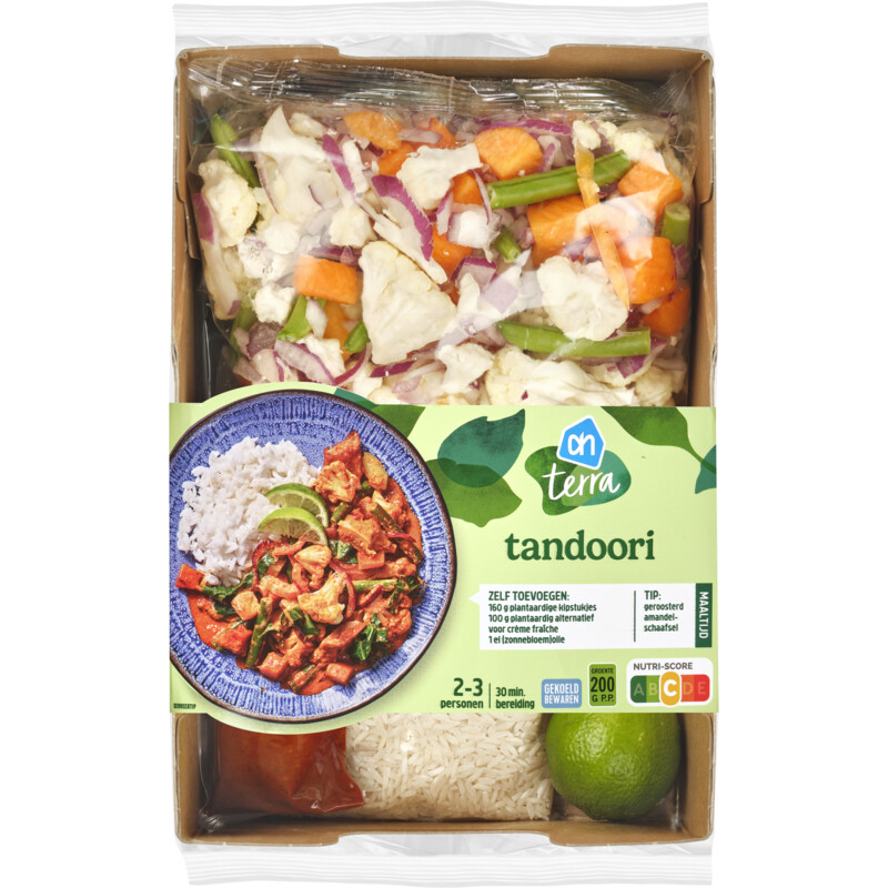 Een afbeelding van AH Terra Plantaardig gesneden verspakket tandoori