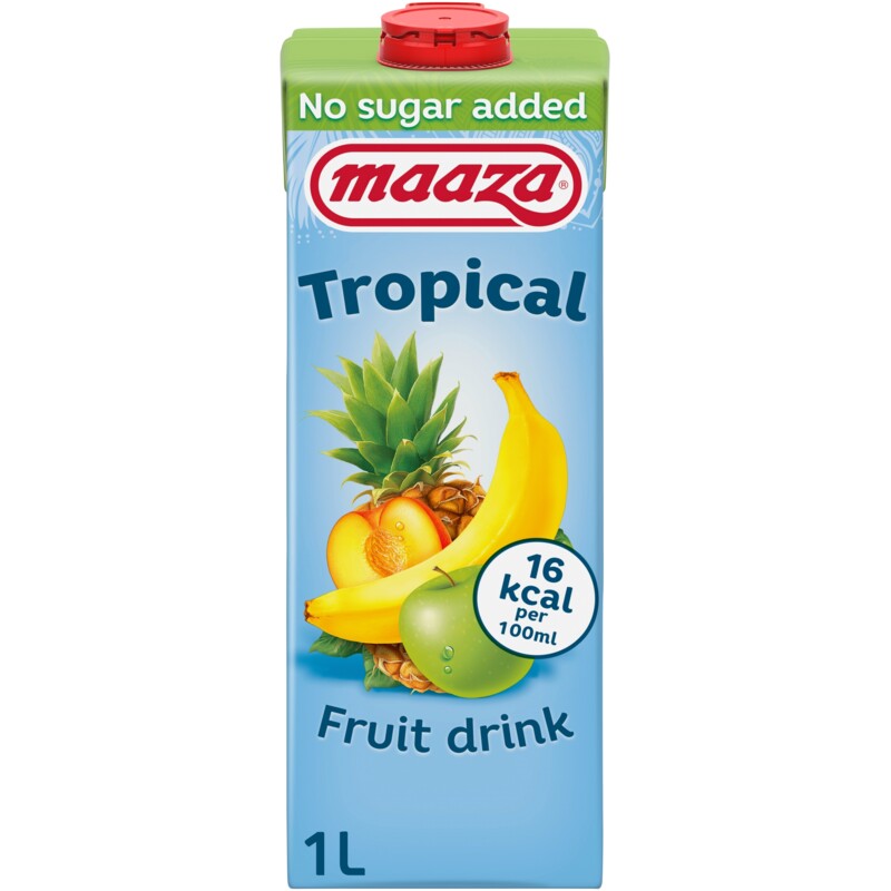 Een afbeelding van Maaza Tropical fruit drink no sugar added
