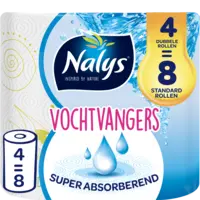 Nalys Vochtvangers keukenpapier 4=8 rol