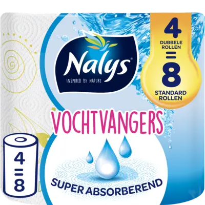 pdp-image-Nalys Vochtvangers keukenpapier 4=8 rol