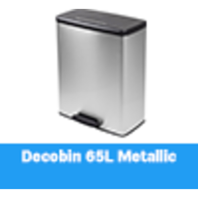 Een afbeelding van Curver Metallic prullenbak 65L