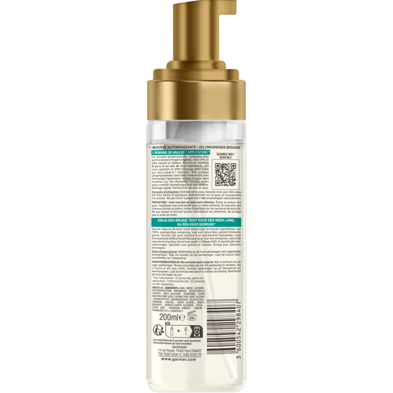 Een afbeelding van Ambre Solaire Natural bronzer self tan mousse