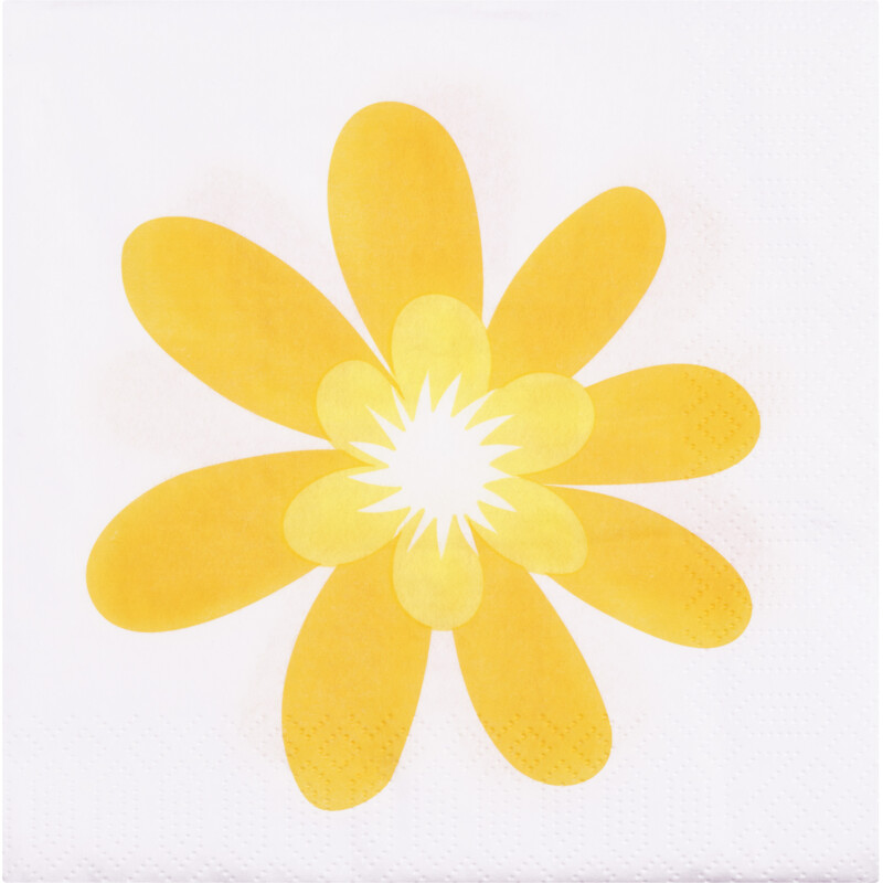 Een afbeelding van AH Servet bloem groot 33x33cm