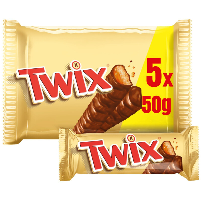 Een afbeelding van Twix Chocolade reep 5-pack