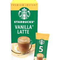 Een afbeelding van Starbucks Vanilla latte instant sticks