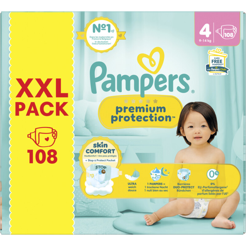Een afbeelding van Pampers Premium protection luiers 4 XXL pack