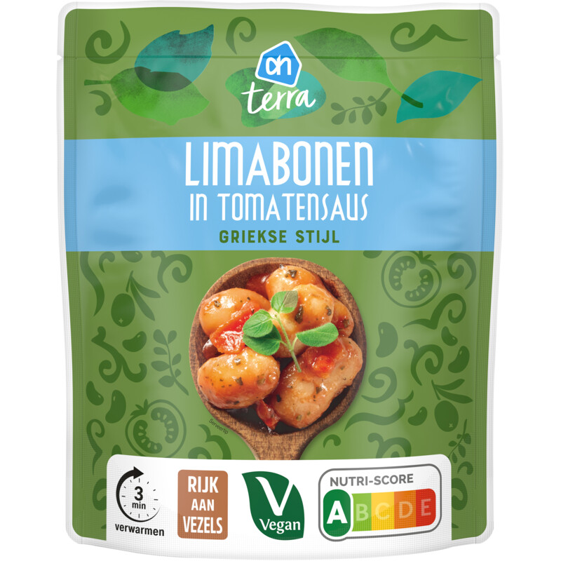 Een afbeelding van AH Terra Limabonen in tomatensaus