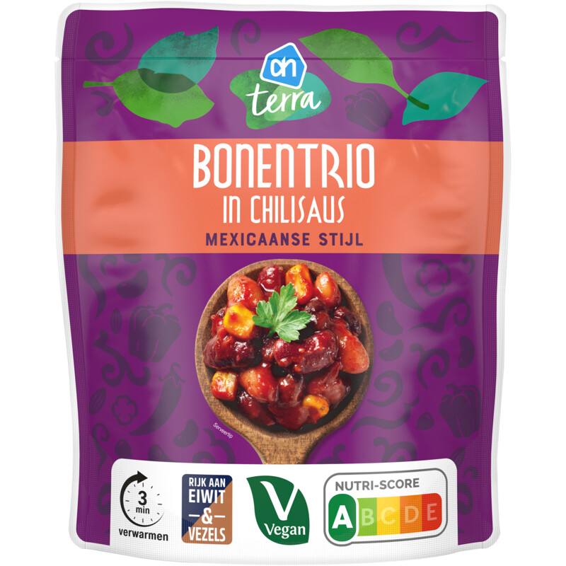 Een afbeelding van AH Terra Bonentrio chilisaus