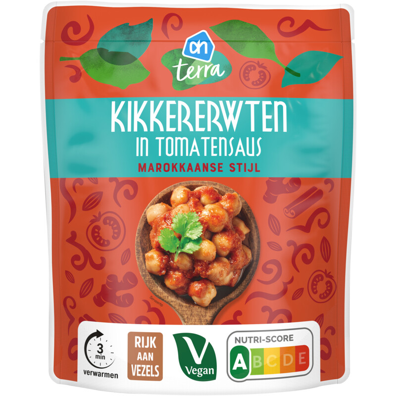 Een afbeelding van AH Terra Kikkererwten in tomatensaus