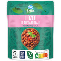 Een afbeelding van AH Terra Linzen in tomatensaus