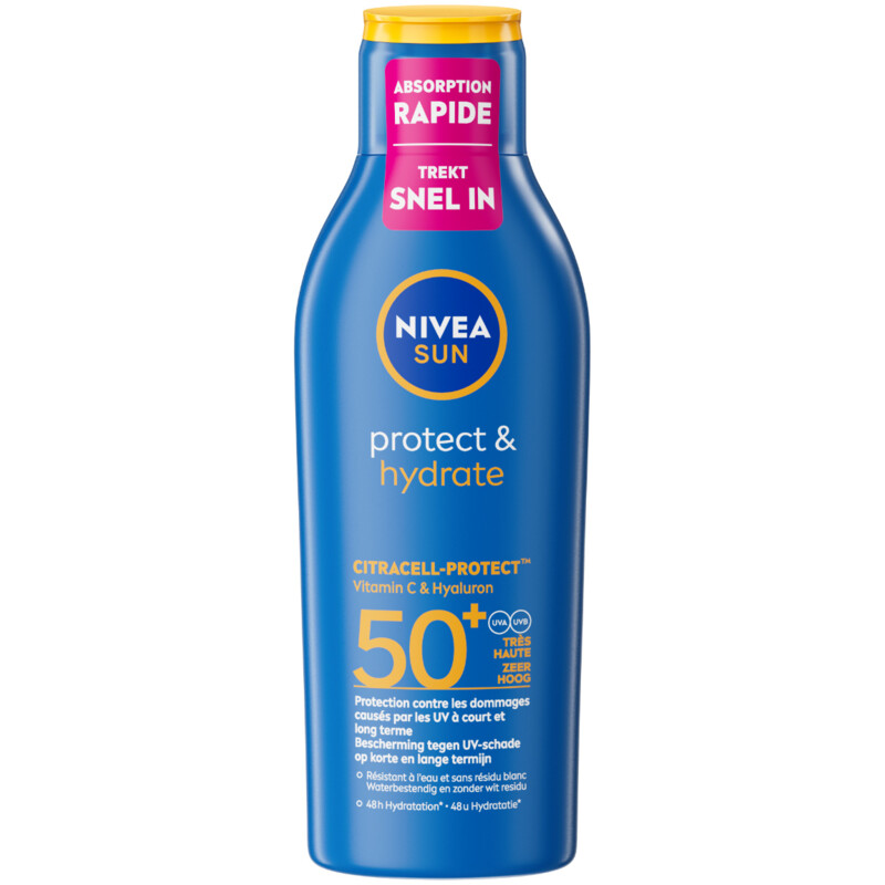 Een afbeelding van Nivea Sun Protect & hydrate zonnemelk spf50+