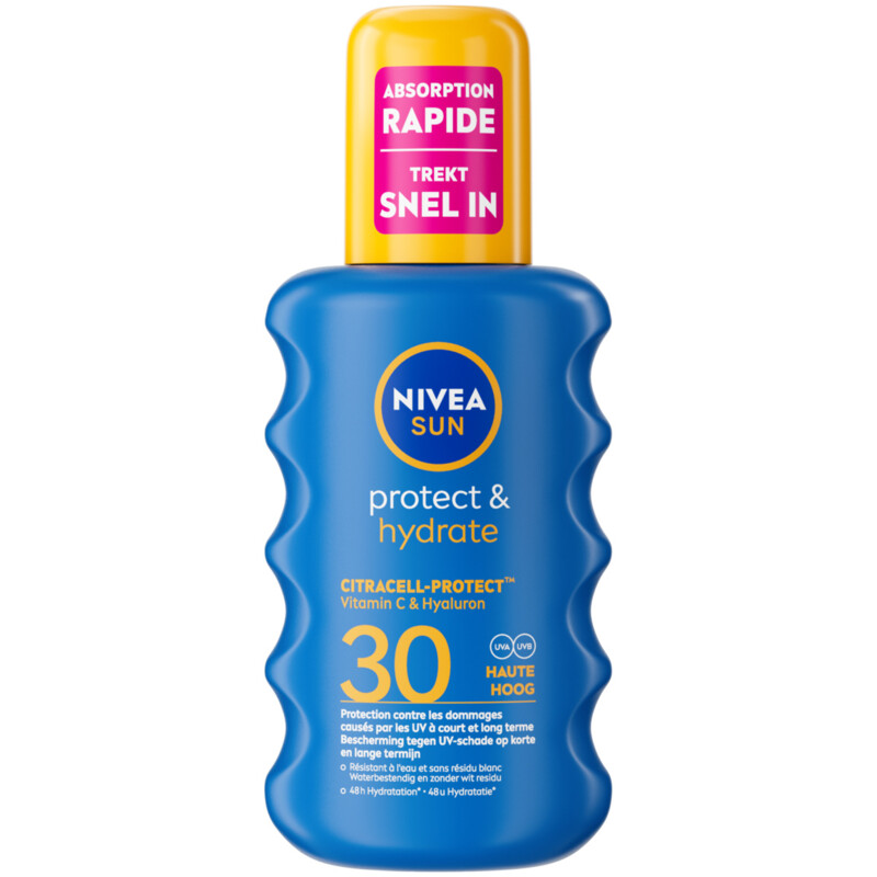 Een afbeelding van Nivea Sun Protect & hydrate zonnebrand spray spf30