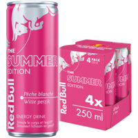 Een afbeelding van Red Bull Summer edition witte perzik 4-pack bel