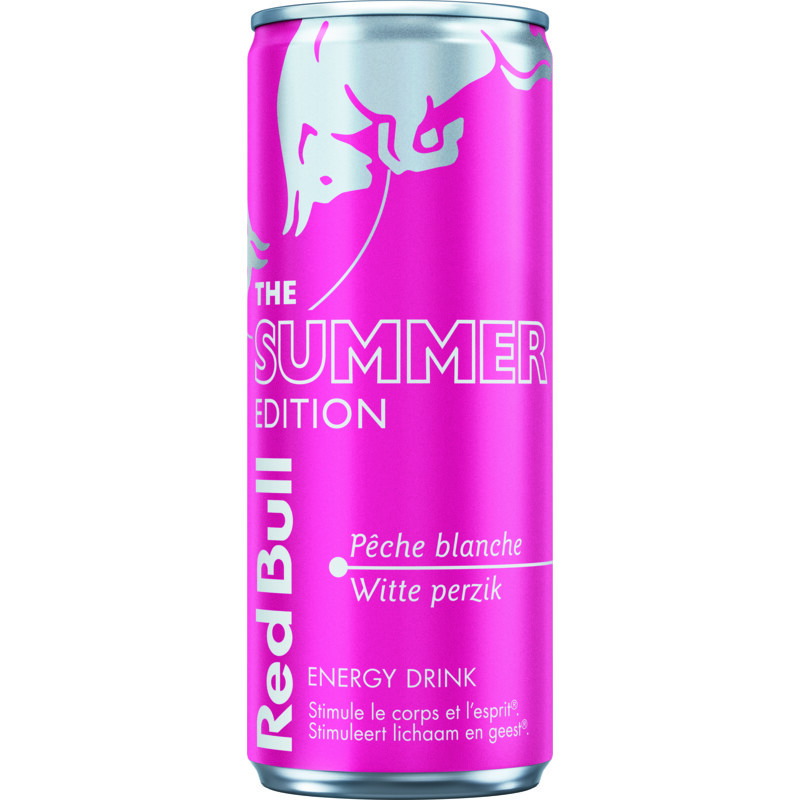 Een afbeelding van Red Bull Summer edition witte perzik bel
