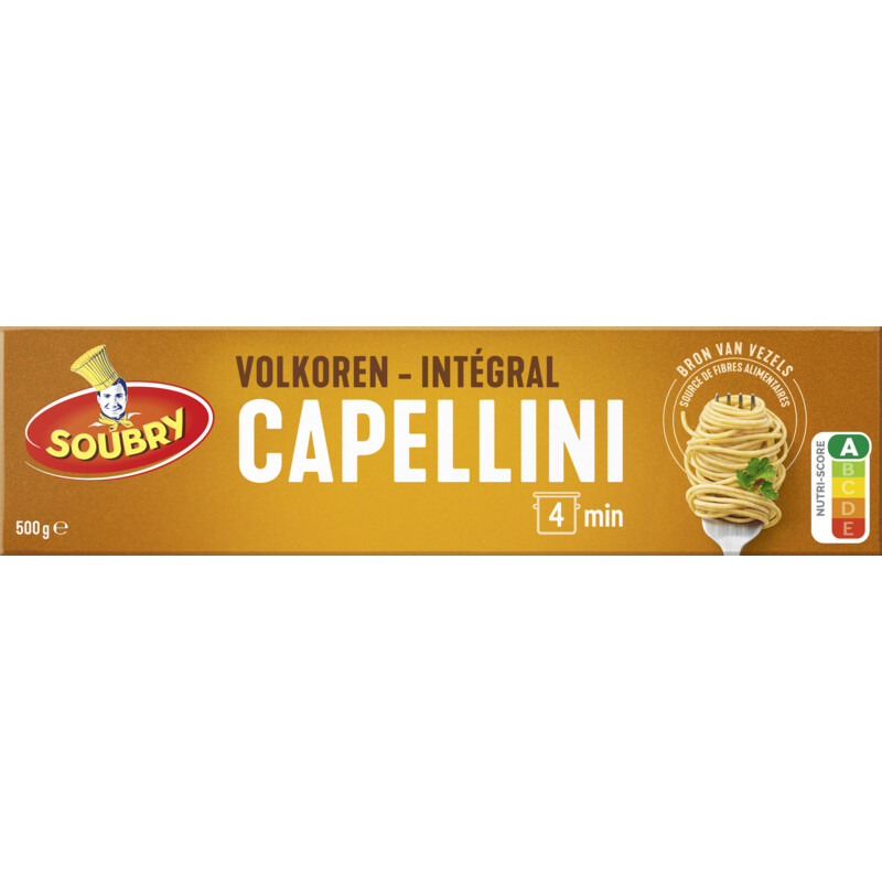 Een afbeelding van Soubry Volkoren capellini bel